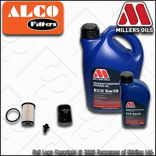 SERVICE KIT for FORD FOCUS C-MAX 1.8 TDCI OIL FUEL FILTERS +ECO OIL (2005-2010)