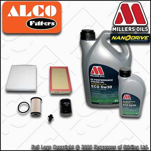 SERVICE KIT for FORD FOCUS C-MAX 1.8 TDCI OIL AIR FUEL CABIN FILTER +OIL (05-07)