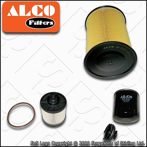 SERVICE KIT for FORD FOCUS MK3 2.0 TDCI ALCO OIL AIR FUEL FILTERS (2014-2017)