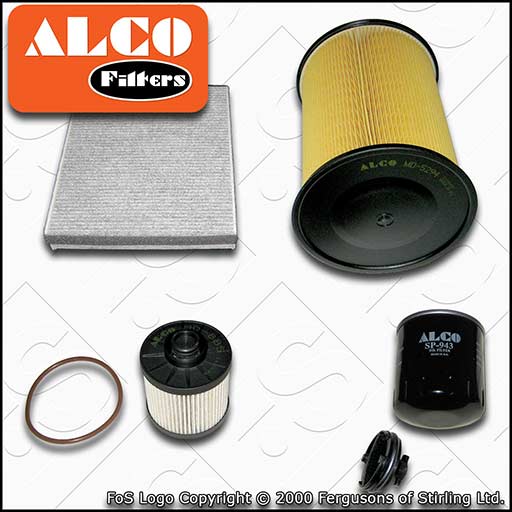 SERVICE KIT for FORD FOCUS MK3 2.0 TDCI ALCO OIL AIR FUEL CABIN FILTER 2014-2017
