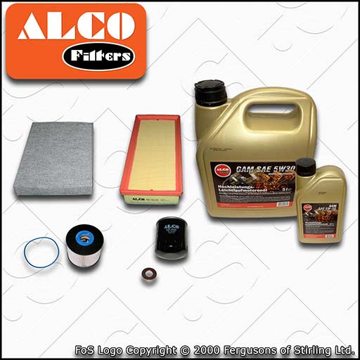 SERVICE KIT for PEUGEOT 508 2.0 HDI HYBRID OIL AIR FUEL CABIN FILTER OIL (10-17)