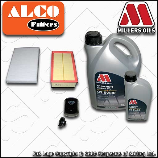 SERVICE KIT for DS DS4 2.0 BLUEHDI OIL AIR CABIN FILTER +C2 0w30 OIL (2015-2018)
