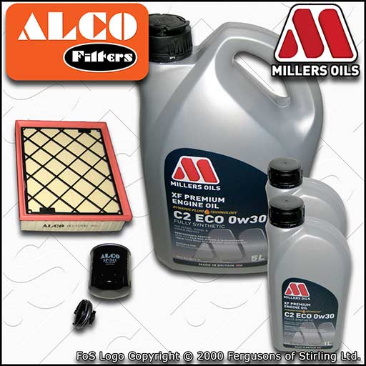 SERVICE KIT for FORD MONDEO MK5 2.0 TDCI OIL AIR FILTERS +C2 ECO OIL (2014-2022)