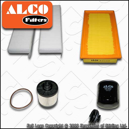 SERVICE KIT for PEUGEOT 5008 2L BLUEHDI OIL AIR FUEL CABIN FILTERS (2016-2022)