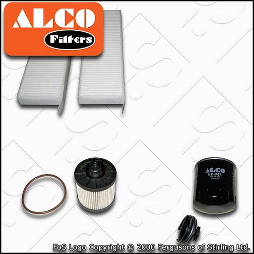 SERVICE KIT for DS DS7 2L BLUEHDI ALCO OIL FUEL CABIN FILTERS (2017-2020)