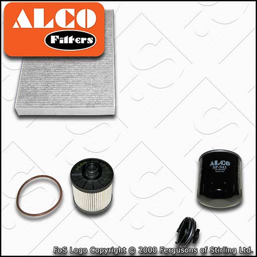 SERVICE KIT for CITROEN C5 2.0 BLUEHDI ALCO OIL FUEL CABIN FILTERS (2015-2017)