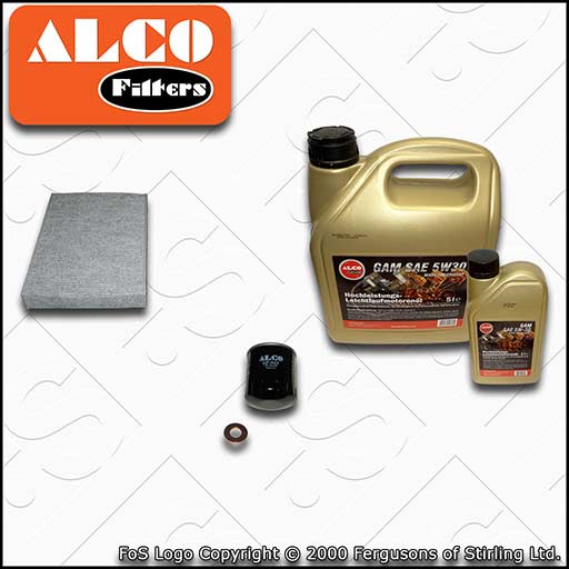 SERVICE KIT for PEUGEOT 508 2.0 HDI HYBRID ALCO OIL CABIN FILTER +OIL 2010-2017