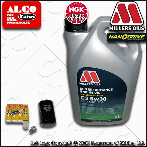 SERVICE KIT for AUDI A4 (B6/B7) 2.0 20V OIL FILTER PLUGS +OIL (2000-2008)