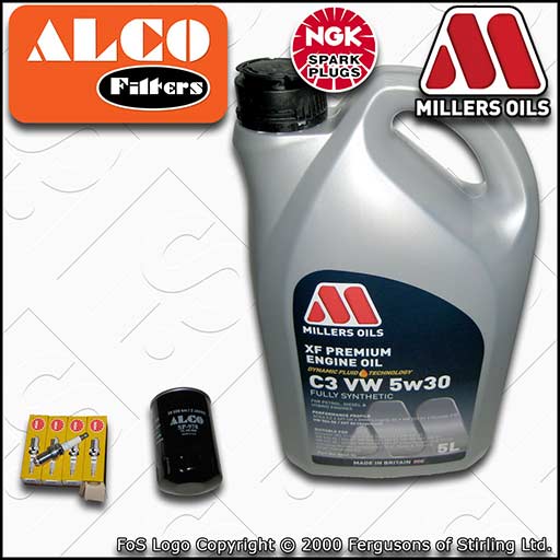 SERVICE KIT for AUDI A4 (B5) 1.6 1.8 OIL FILTER SPARK PLUGS +5w30 OIL 1994-2001