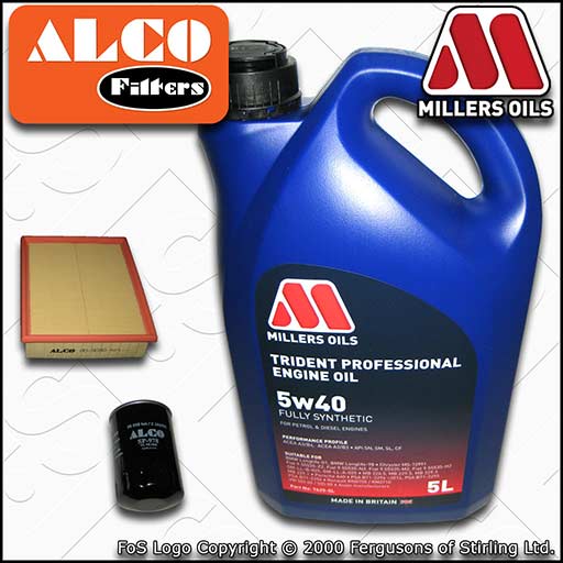 SERVICE KIT for AUDI A4 (B5) 1.6 1.8 OIL AIR FILTERS +5w40 FS OIL (1994-2001)