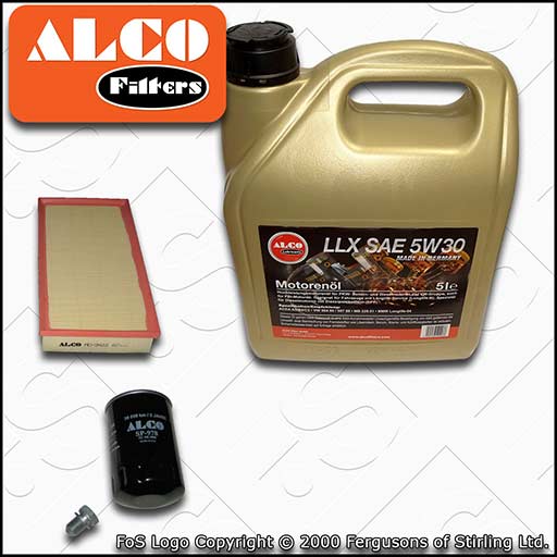 SERVICE KIT for AUDI TT 8L 1.8 T ALCO OIL AIR FILTERS +5w30 C3 OIL (1999-2006)