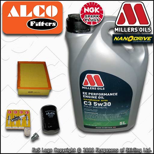 SERVICE KIT for AUDI A4 (B6/B7) 2.0 20V OIL AIR FILTERS PLUGS +OIL (2000-2008)