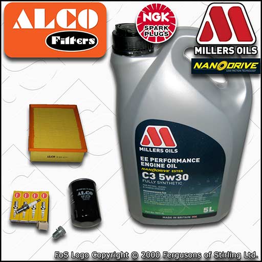 SERVICE KIT for AUDI A4 (B6/B7) 1.6 8V OIL AIR FILTERS PLUGS +OIL (2000-2008)