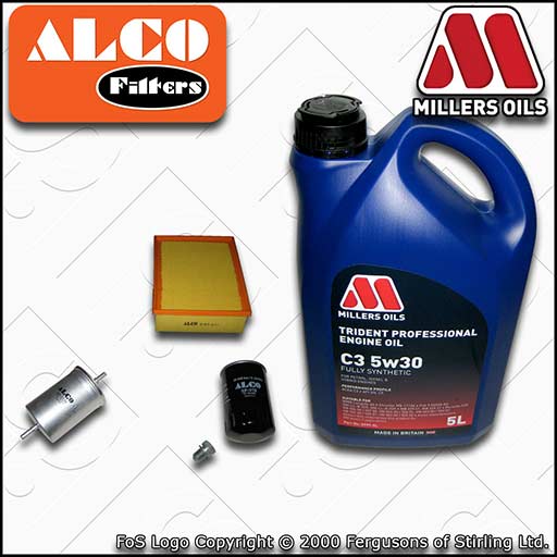 SERVICE KIT for AUDI A4 (B6/B7) 1.6 2.0 20V OIL AIR FUEL FILTERS +OIL 2000-2008