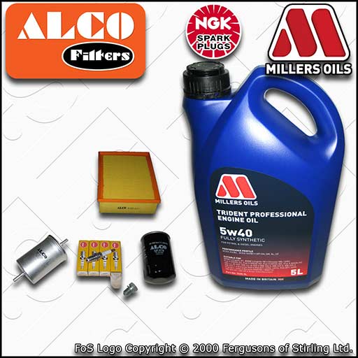 SERVICE KIT for AUDI A4 (B6/B7) 2.0 20V OIL AIR FUEL FILTER PLUGS +OIL 2000-2008