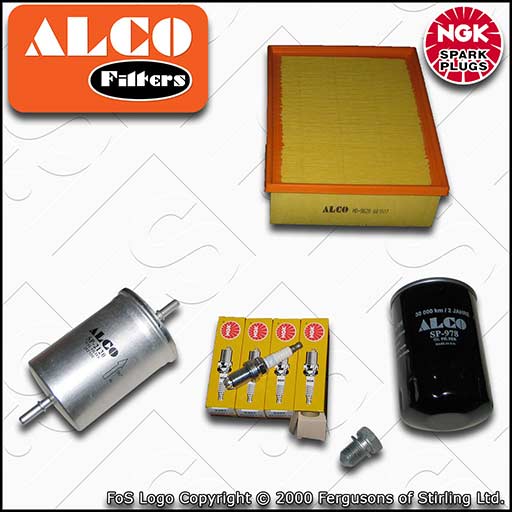 SERVICE KIT for AUDI A4 (B6/B7) 1.6 8V OIL AIR FUEL FILTERS PLUGS (2000-2008)