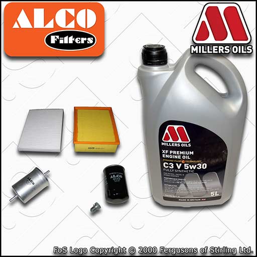 SERVICE KIT for AUDI A4 (B6/B7) 1.6 2.0 20V OIL AIR FUEL CABIN FILTERS +OIL