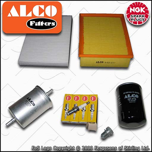 SERVICE KIT for AUDI A4 (B6/B7) 1.6 8V OIL AIR FUEL CABIN FILTER PLUGS 2000-2008
