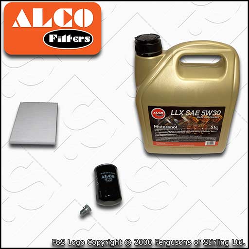 SERVICE KIT for AUDI TT 8L 1.8 T ALCO OIL CABIN FILTERS +5w30 C3 OIL (1999-2006)