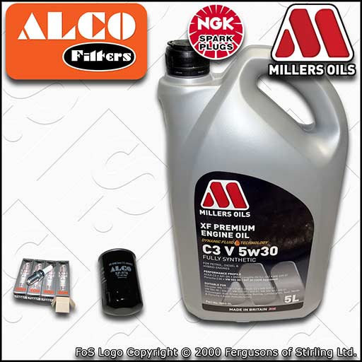 SERVICE KIT for AUDI A4 (B5) 1.8 T OIL FILTER SPARK PLUGS +5w30 OIL (1995-2001)