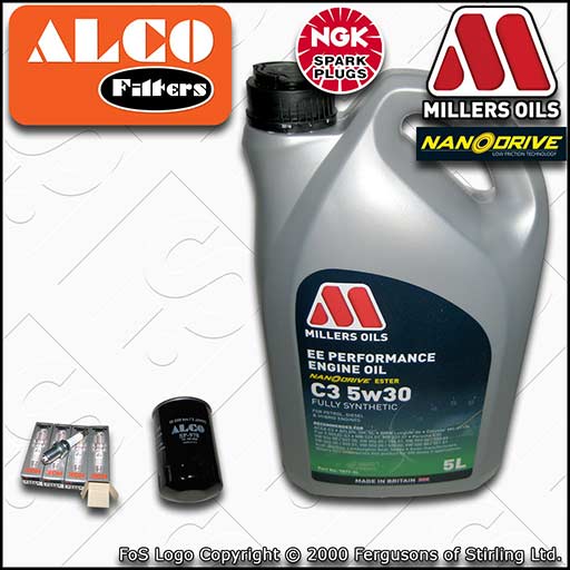 SERVICE KIT for AUDI A4 (B5) 1.8 T OIL FILTER SPARK PLUGS +5w30 OIL (1995-2001)