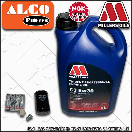 SERVICE KIT for AUDI A4 (B6/B7) 2.0 FSI OIL FILTER PLUGS +5w30 +OIL (2002-2004)