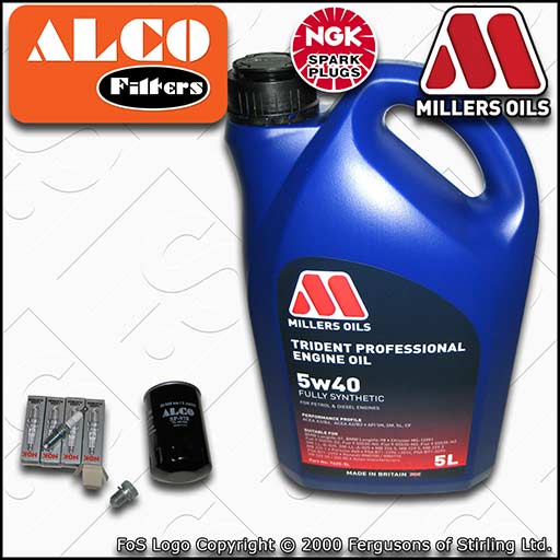 SERVICE KIT for AUDI A4 (B6/B7) 2.0 FSI OIL FILTER PLUGS +5w40 +OIL (2002-2004)