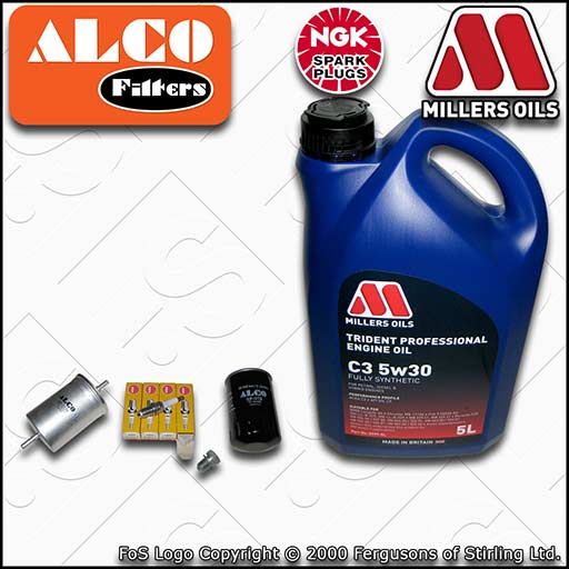 SERVICE KIT for AUDI A4 (B6/B7) 2.0 20V OIL FUEL FILTERS PLUGS +OIL (2000-2008)