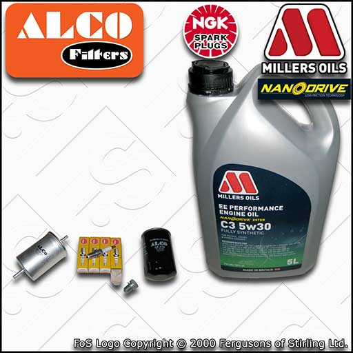 SERVICE KIT for AUDI A4 (B6/B7) 2.0 20V OIL FUEL FILTERS PLUGS +OIL (2000-2008)