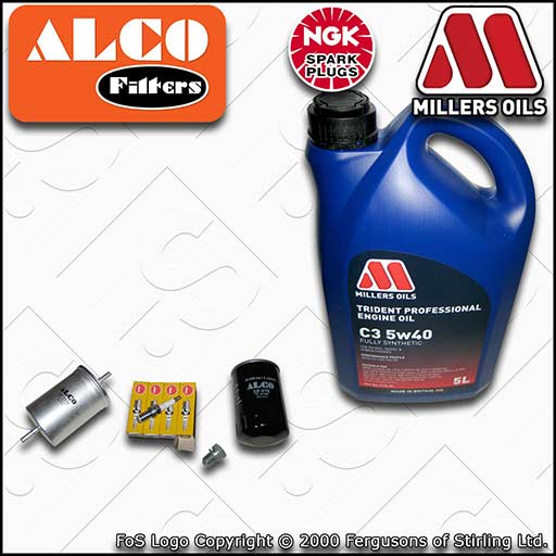 SERVICE KIT for VW GOLF MK4 1J 1.6 8V 1.8 2.0 OIL FUEL FILTER PLUGS +OIL (97-06)