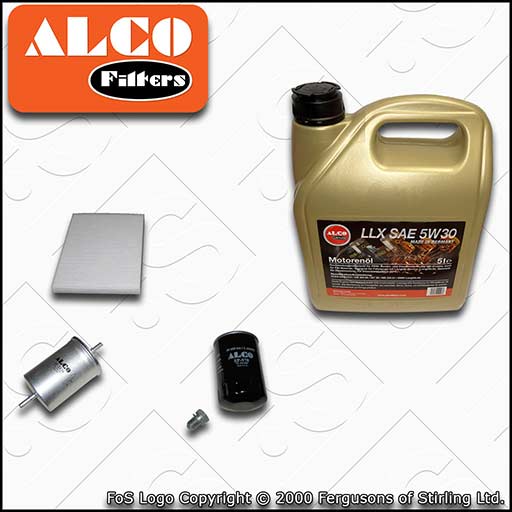 SERVICE KIT for AUDI TT 8L 1.8 T OIL FUEL CABIN FILTERS +5w30 C3 OIL (1999-2006)