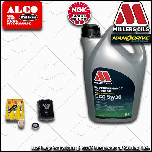 SERVICE KIT for TOYOTA AYGO 1.0 OIL FILTER PLUGS +OIL (2005-2011)