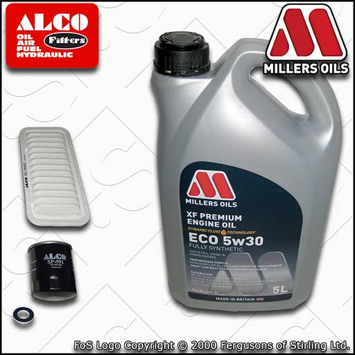 SERVICE KIT for TOYOTA AYGO 1.0 OIL AIR FILTERS +OIL (2005-2014)