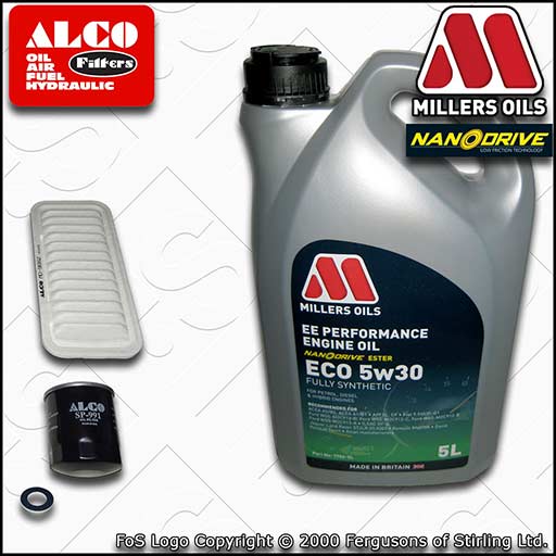 SERVICE KIT for TOYOTA AYGO 1.0 OIL AIR FILTERS +OIL (2005-2014)