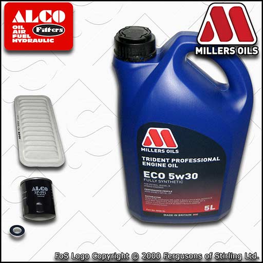 SERVICE KIT for TOYOTA AYGO 1.0 OIL AIR FILTERS +OIL (2005-2014)