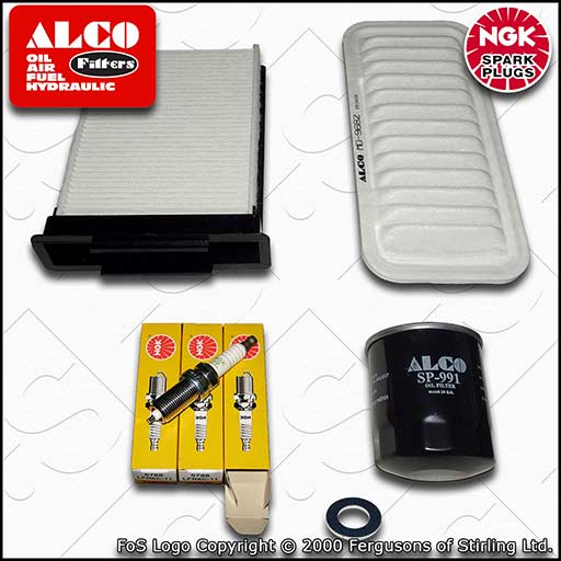 SERVICE KIT for CITROEN C1 1.0 ALCO OIL AIR CABIN FILTERS PLUGS (2005-2011)