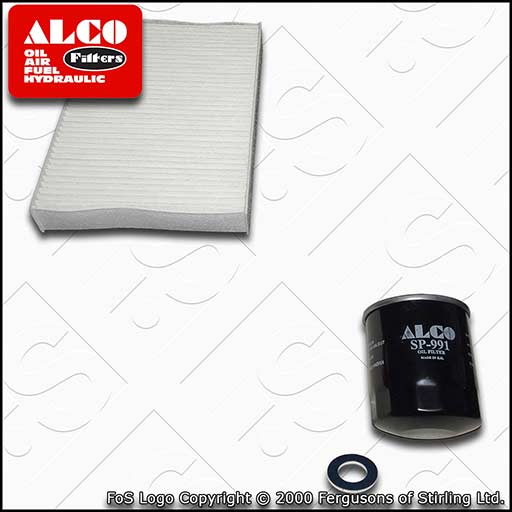 SERVICE KIT for CITROEN C1 1.0 ALCO OIL CABIN FILTERS (2014-2021)