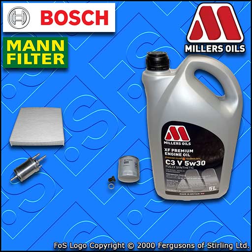 SERVICE KIT for VW POLO 1.0 TSI CHZB CHZC OIL FUEL CABIN FILTER +OIL (2014-2017)