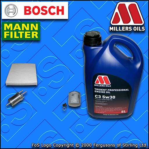 SERVICE KIT for VW POLO 1.0 TSI CHZB CHZC OIL FUEL CABIN FILTER +OIL (2014-2017)