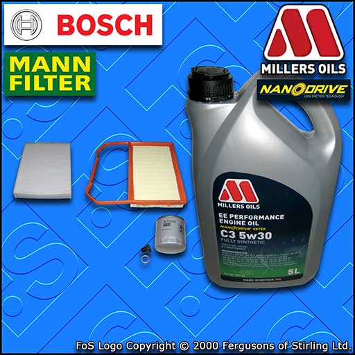 SERVICE KIT for SEAT MII 1.0 OIL AIR CABIN FILTER +5w30 EE NANO OIL (2011-2020)