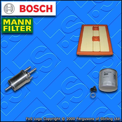 SERVICE KIT for VW CADDY SA 1.2 1.4 TSI BOSCH OIL AIR FUEL FILTERS (2015-2020)