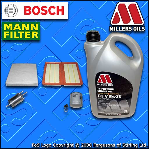 SERVICE KIT for VW POLO 1.0 TSI CHZB CHZC OIL AIR FUEL CABIN FILTER +OIL (14-17)