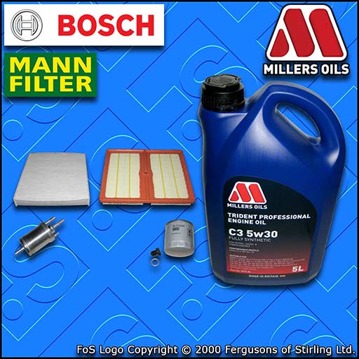 SERVICE KIT for VW POLO 1.0 TSI CHZB CHZC OIL AIR FUEL CABIN FILTER +OIL (14-17)