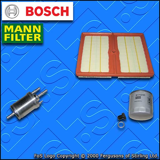 SERVICE KIT for VW CADDY SA 1.0 TSI BOSCH OIL AIR FUEL FILTERS (2015-2020)