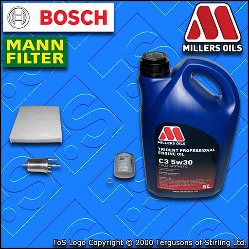 SERVICE KIT VW POLO MK5 6C 6R 1.0 CHYA CHYB OIL FUEL CABIN FILTER +OIL 2014-2017